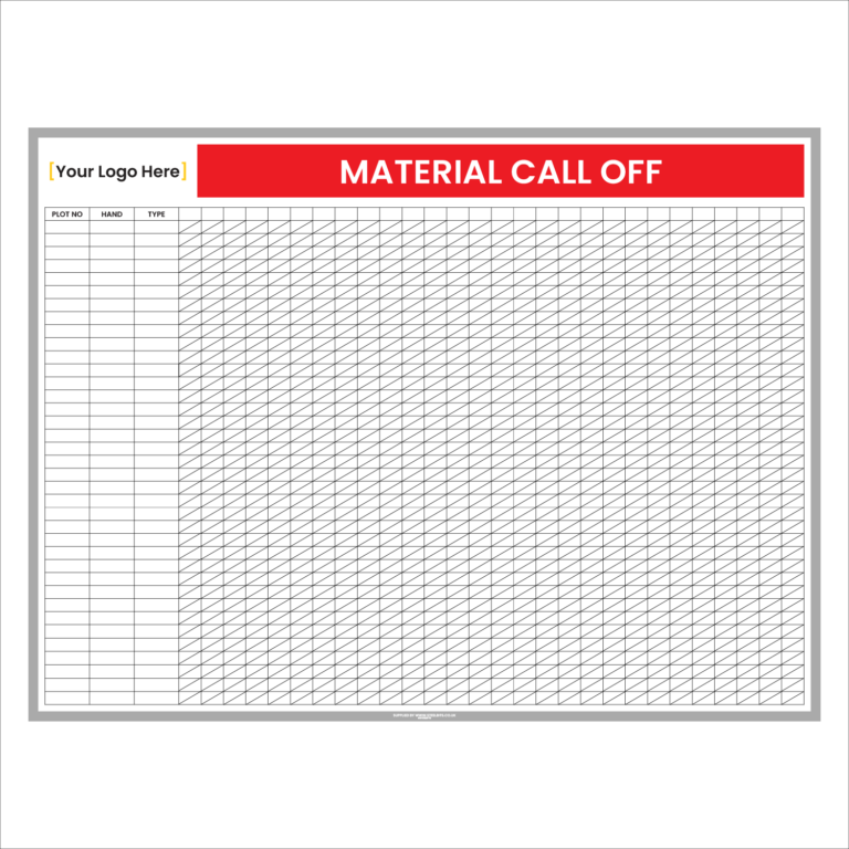 Sample Call Off Material Call Off - Steelbits